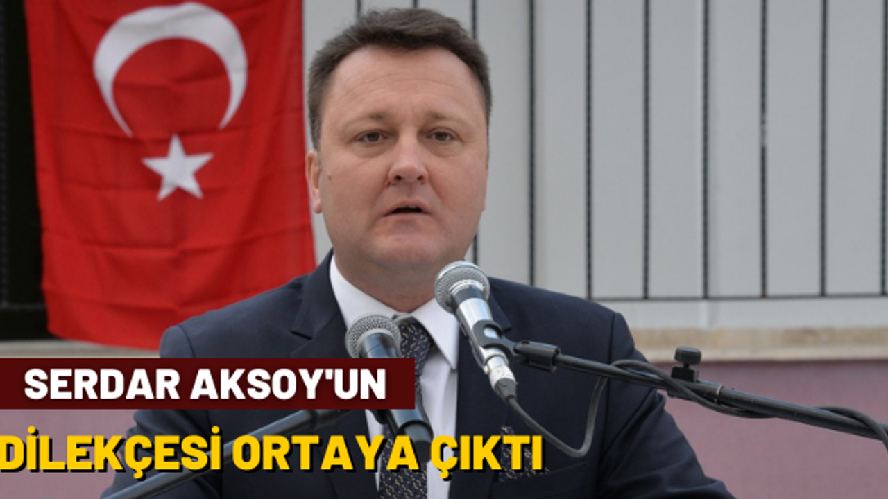 Serdar Aksoy'un dilekçesi ortaya çıktı