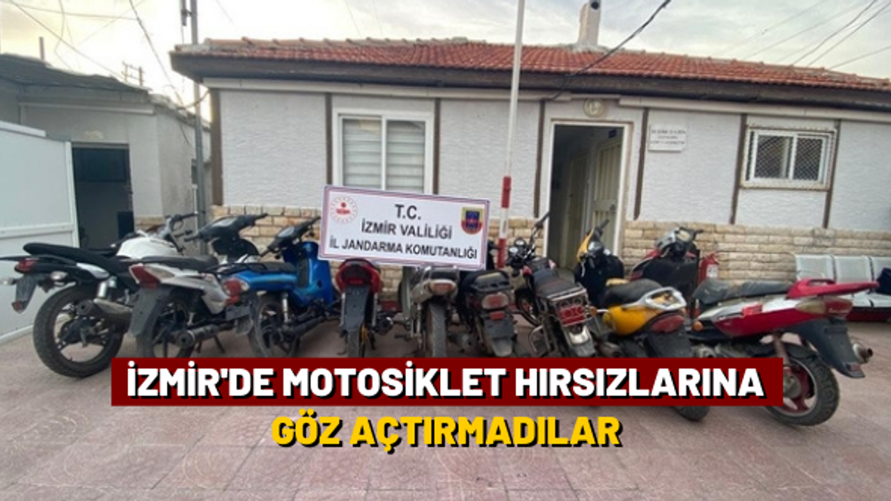 İzmir'de motosiklet hırsızlarına göz açtırmadılar