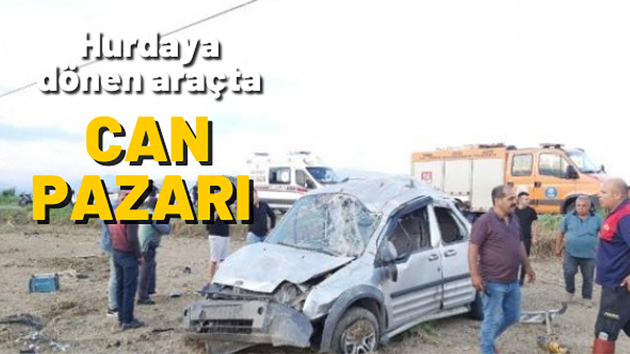 Aydın'da otomobil takla attı:1 ölü, 1 yaralı