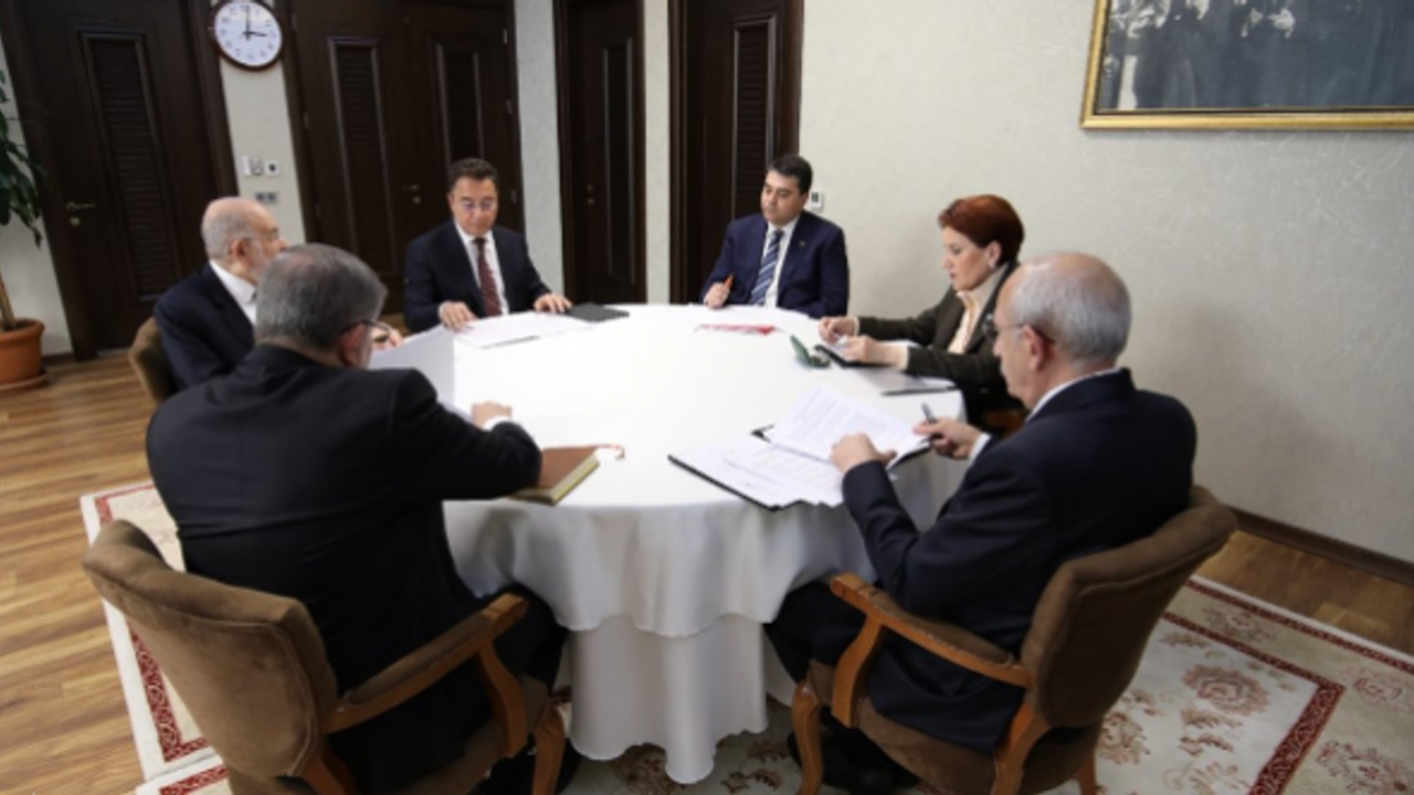 Altılı Masa'da neler konuşuldu? Beş lider anlaştı, gözler Akşener'de