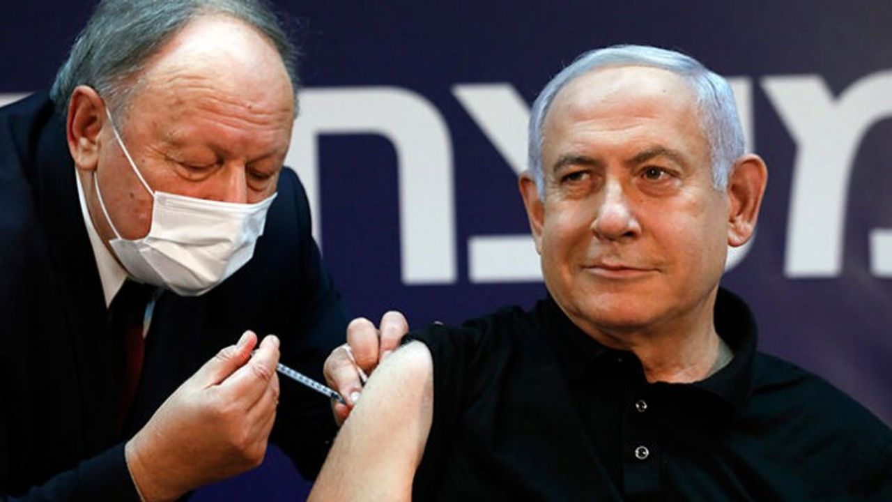 İsrail'de ilk aşı Netanyahu'ya yapıldı