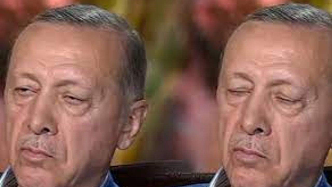 Erdoğan canlı yayında uyuyakaldı