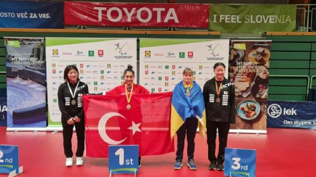 Özel sporcu Ebru Acer, Avrupa şampiyonu oldu