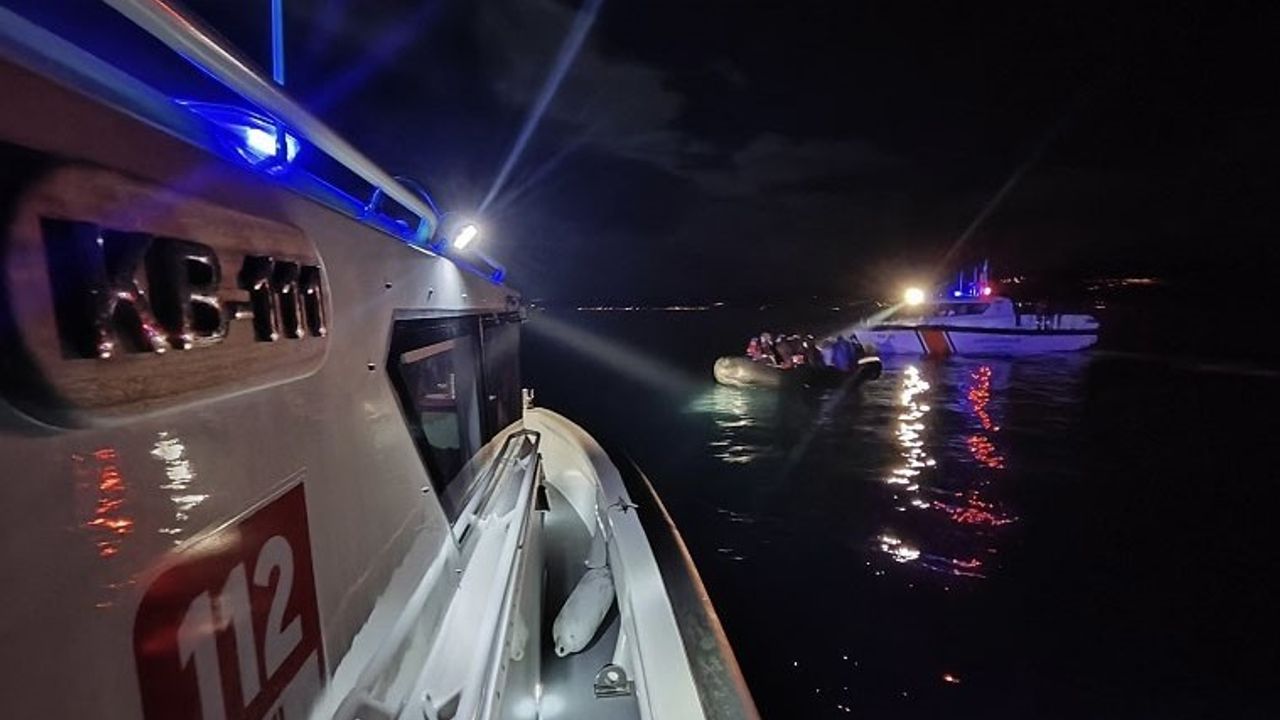 Sahil Güvenlik, Ayvacık açıklarında 39 kaçak göçmeni yakaladı