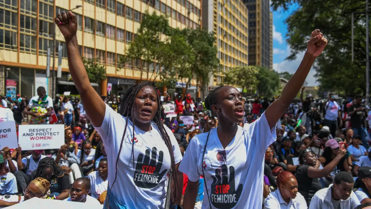 Kenya'da kadınlar şiddete karşı yürüdü