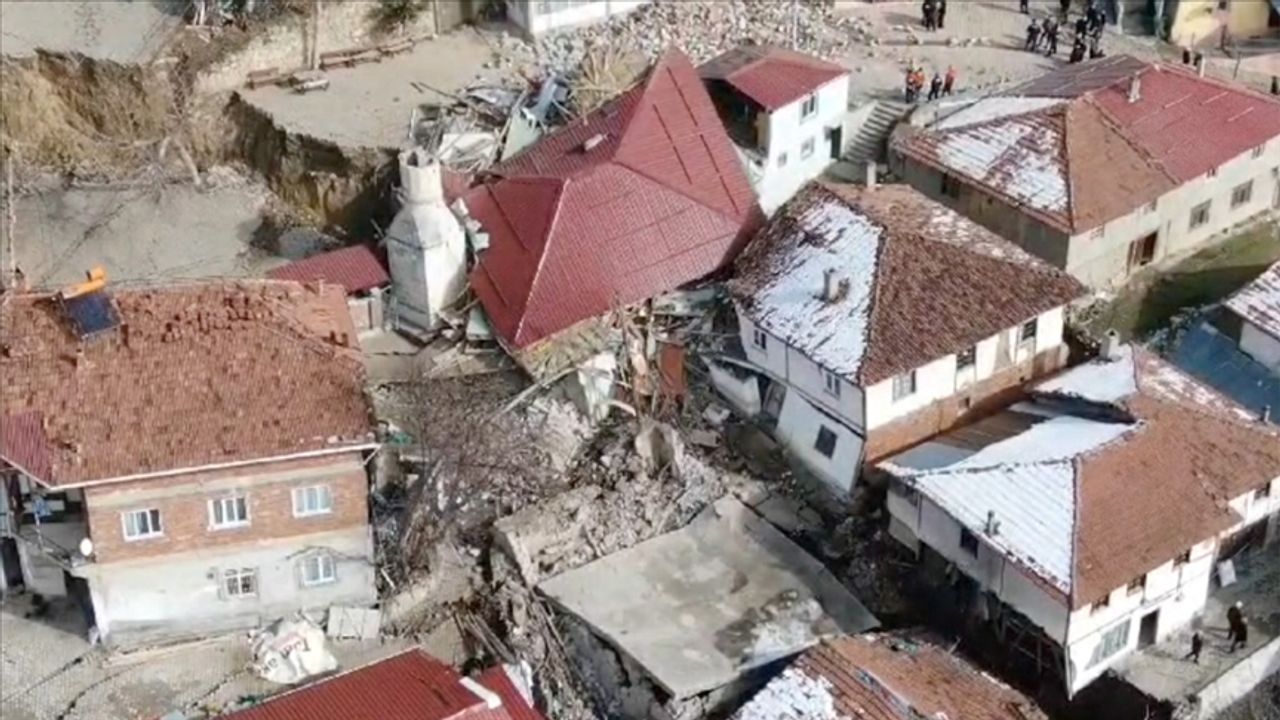 Günebakan köyü'nde heyelan felaketi