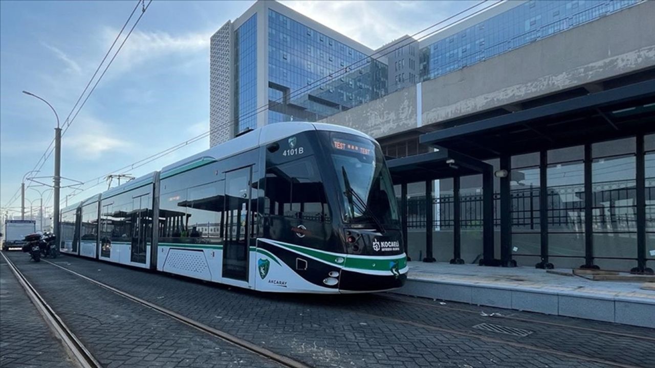 Kocaeli Şehir Hastanesi tramvay hattında test sürüşleri başladı!