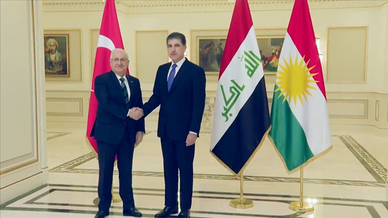 Bakan Yaşar Güler, Irak ziyareti kapsamında Neçirvan Barzani ile görüştü