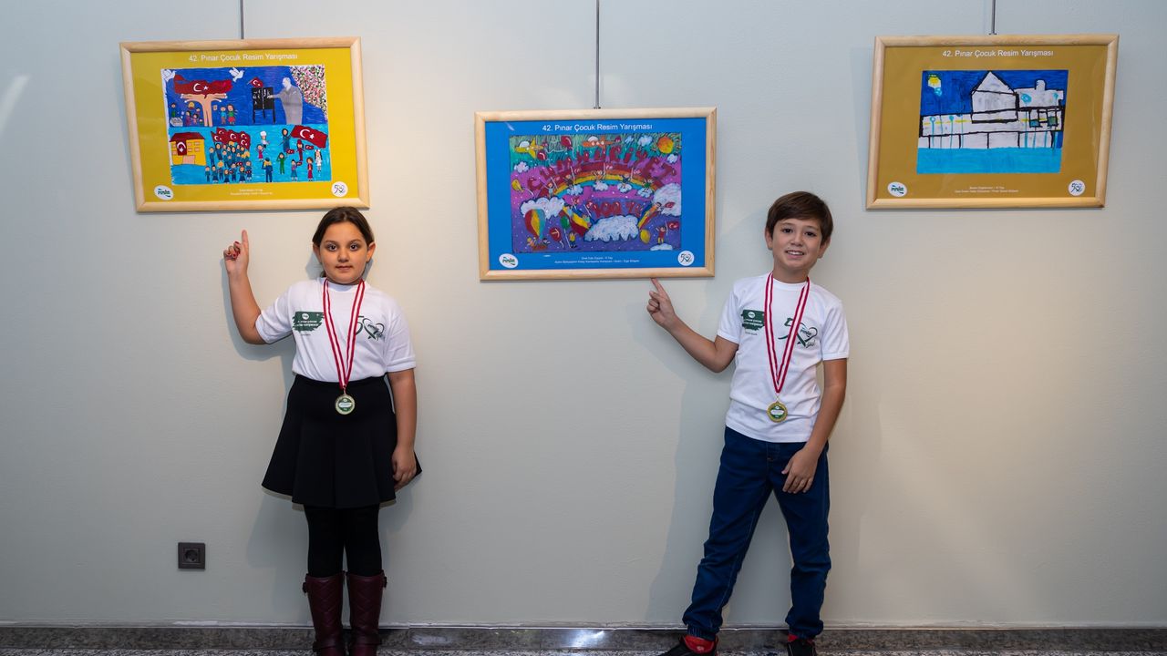 'Pınar Çocuk Resim Yarışması Sergisi, İzmirli sanatseverleri bekliyor