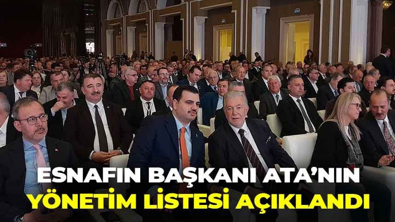 İzmir esnafının gözü bu listedeydi: Başkan Ata’nın yönetim kadrosu açıklandı!