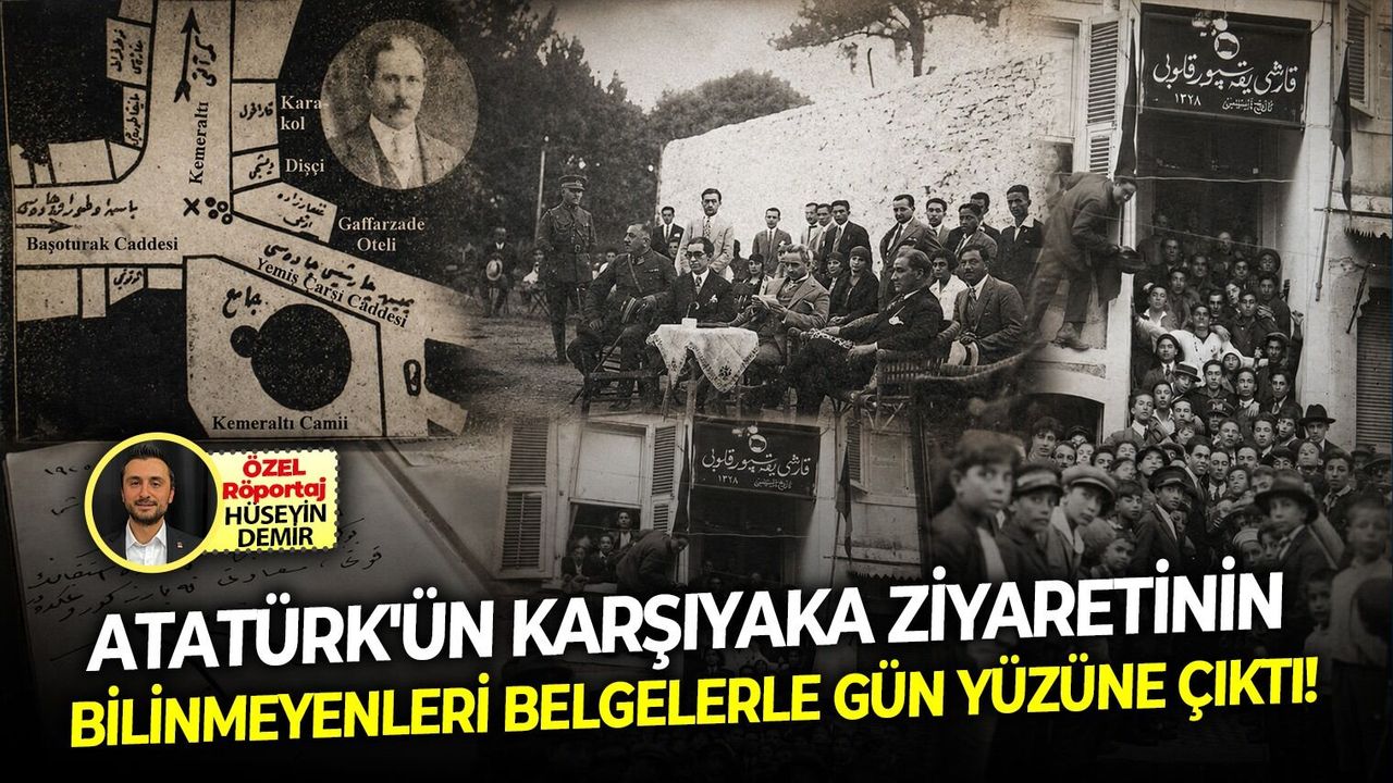 Atatürk'ün Karşıyaka ziyaretinin bilinmeyenleri belgelerle gün yüzüne çıktı!