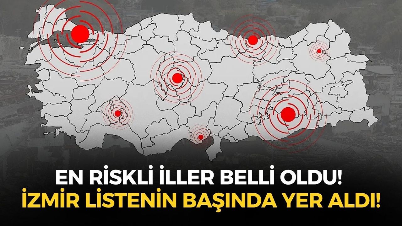 AFAD ve MTA güncel fay haritasını açıkladı: En riskli iller belli oldu! İzmir listenin başında yer aldı!
