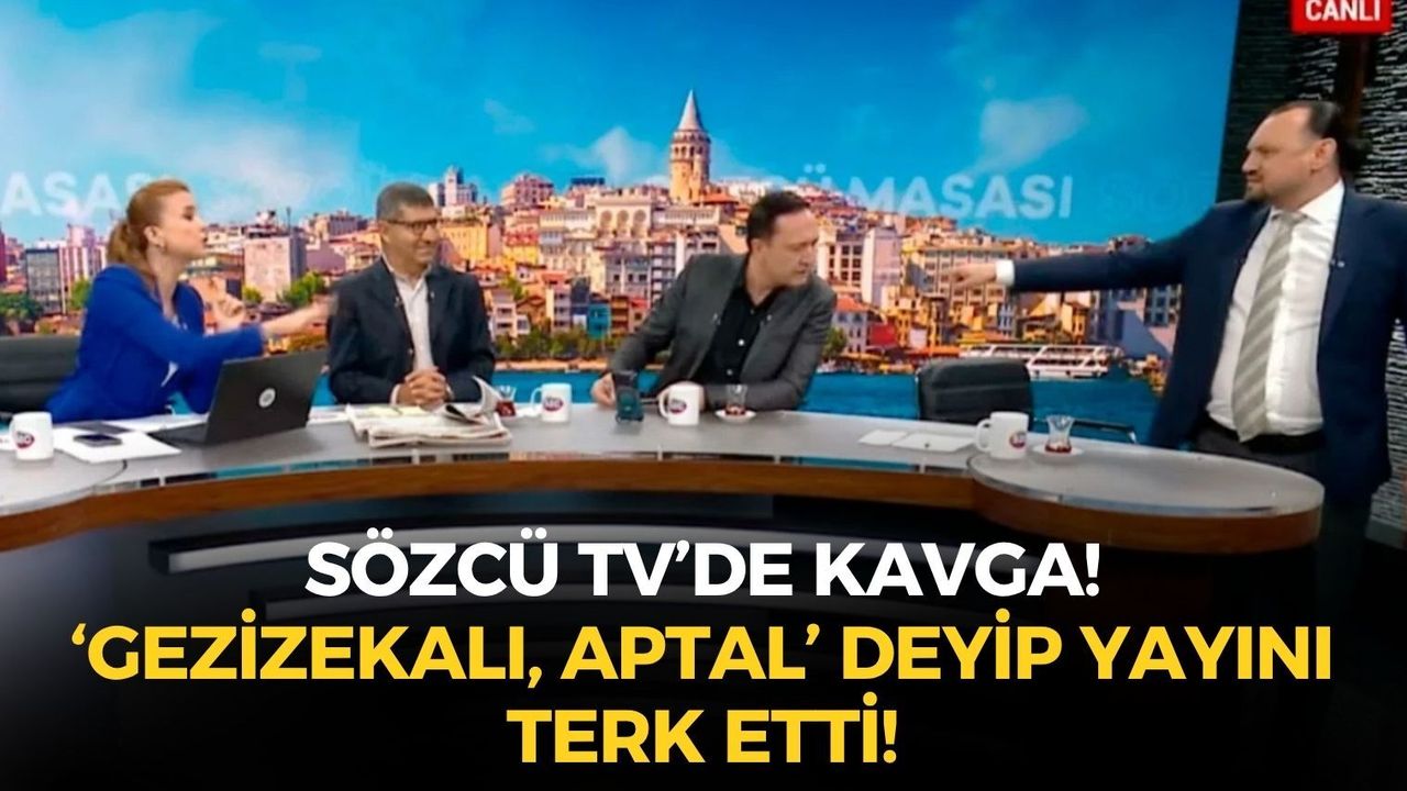 Sözcü TV'de kavga çıktı: Selçuk Geçer ve Can Özçelik birbirine girdi