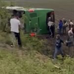 Çanakkale'de can pazarı! Otobüs devrildi