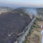 Balıkesir’de arazide yangın!
