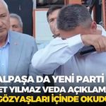Kemalpaşa da YENİ Parti dedi! Ahmet Yılmaz veda açıklamasını gözyaşları içinde okudu
