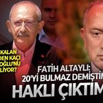 Gazeteci Fatih Altaylı: CHP'de Kılıçdaroğlu'na destek verenlerin sayısı 20'yi bulmaz demiştim, haklı çıktım!