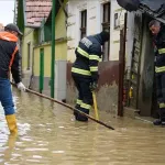 Romanya'da şiddetli yağış sele dönüştü: Cadde ve sokaklar sular altında kaldı