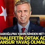 Kılıçdaroğlu'na yakın isimden net çıkış... "Muhalefetin ortak adayı Mansur Yavaş olmalı!"