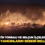 İzmir'in Torbalı ve Selçuk ilçelerinde çıkan yangınların sebebi belli oldu!