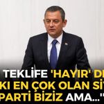 SON DAKİKA Özgür Özel YENİ Parti'nin 'çerçeve yasa' kararını açıkladı: ''Bu teklife 'hayır' deme hakkı en çok olan siyasi parti biziz ama...''