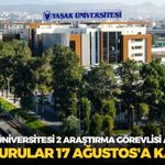 Yaşar Üniversitesi 2 araştırma görevlisi alacak: Başvurular 17 Ağustos'a kadar!