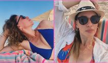 Evrim Alasya bikinili tatil pozlarıyla mest etti