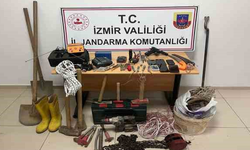 İzmir'de kaçak kazı yapan 7 kişiye suçüstü