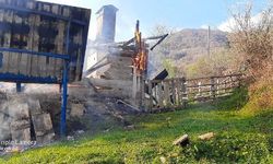 Kastamonu'da 2 katlı ev yandı