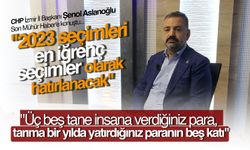 Şenol Aslanoğlu" 2023 seçimleri bir çamur siyaseti"