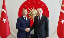 Cumhurbaşkanı Erdoğan UEFA Başkanı Ceferin ile görüştü