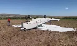 Aksaray'da zorunlu iniş yapan sivil eğitim uçağındaki 2 kişi yaralandı