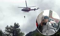 Şile'de yağmur sonrası mahsur kalanlar helikopterle kurtarıldı