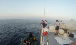 Yunanistan’ın geri ittiği göçmenleri Sahil Güvenlik ekipleri kurtardı