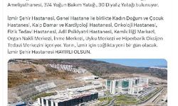 İzmir Şehir Hastanesi, yarın hasta kabulüne başlayacak