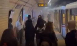 Metroda duman paniği!