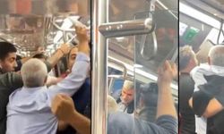 Metroda "tükürük" nedeniyle kavga