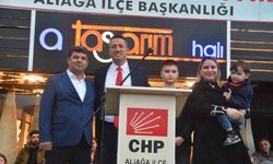 CHP Aliağa'da Barış Eroğlu'dan miting gibi adaylık başvurusu