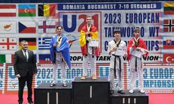 İzmir'li genç Kaan Yelaldı, U21 Avrupa Tekvando Şampiyonası'nda bronz madalya kazandı