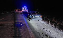 Karapınar'da trafik kazası: Otomobil sürücüsü hastaneye kaldırıldı