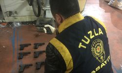 Tuzla'da kaçak silah imalathanesi bulundu