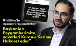 AK Partili Yılmaz’dan Dinçer’in paylaşımına sert tepki