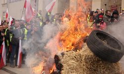 Polonya'da AB'ye yumurtalı protesto: Çiftçiler Yeşil Mutabakat'a isyan bayrağını açtı!