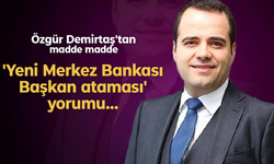 Özgür Demirtaş'tan madde madde 'Yeni Merkez Bankası Başkan ataması' yorumu...