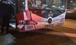 Haramidere'de meydana gelen metrobüs kazasında şoför yaralandı