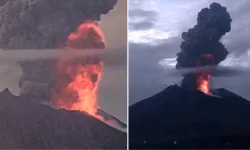Japonya'da dehşet patlama! Sakurajima Yanardağı'ndan küller 5 bin metre yükseldi