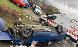Karabük'te alkollü sürücü kazaya karıştı: Otomobil takla attı!