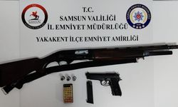 Samsun'da yasak iş! Ruhsatsız silah ve radar tespit cihazı ele geçirildi