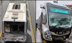 İBB Sosyal Tesisler Metrobüs Durağı'nda kaza!