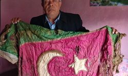 Kurtuluş Savaşı’ndan kalma Türk bayrağı ortaya çıktı